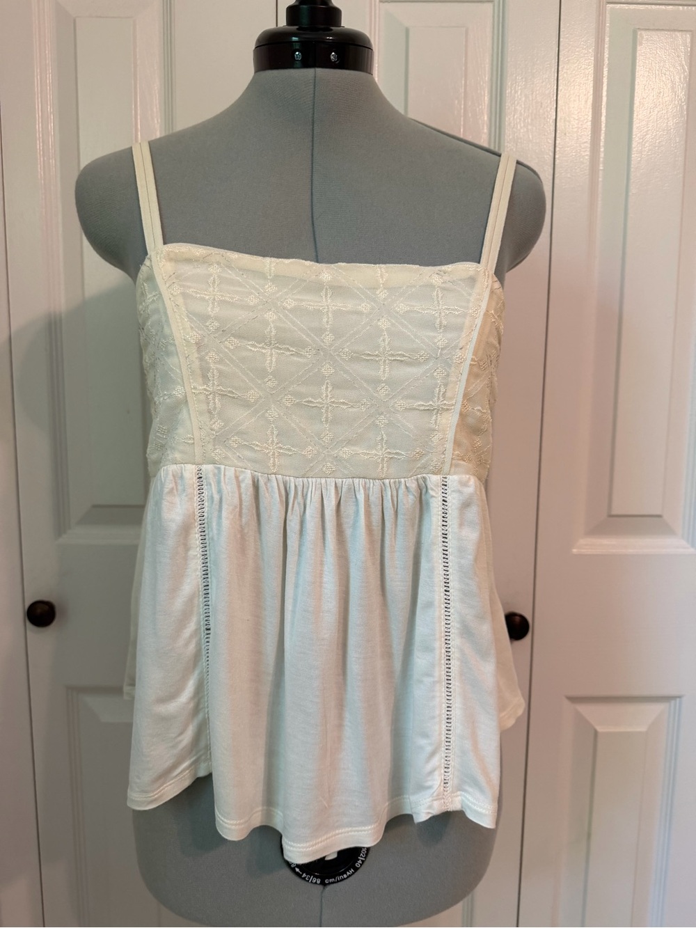 American Eagle Outfitters Cream Lace Bodice Camisole